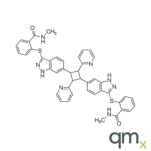 2,2'-((6,6'-(2,4-Di(pyridin-2-yl)cyclobutane-1,3-diyl)bis(1H-indazole-6,3-diyl))bis(sulfanediyl))bis(N-methylbenzamide), neat