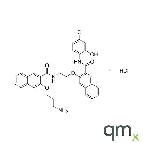 3-(3-Aminopropoxy)-N-[2-[[3-[[(4-chloro-2-hydroxyphenyl)amino]carbonyl]-2-naphthalenyl]oxy]ethyl]-2-naphthalenecarboxamide Hydrochloride, neat