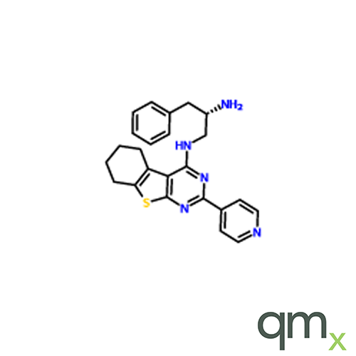 3-Phenyl-N1-[5,6,7,8-tetrahydro-2-(4-pyridinyl)[1]benzothieno[2,3-d]pyrimidin-4-yl]-1,2S-propanediamine, neat
