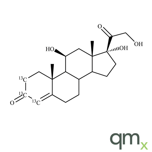 Cortisol-[2,3,4-13C3] 100 Âµg/ml, in Methanol