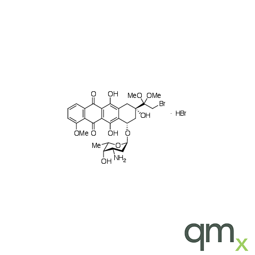 14-Bromo, 13-Deoxo, 13,13-Dimethoxy Daunorubicin Hydrobromide (>85%), neat