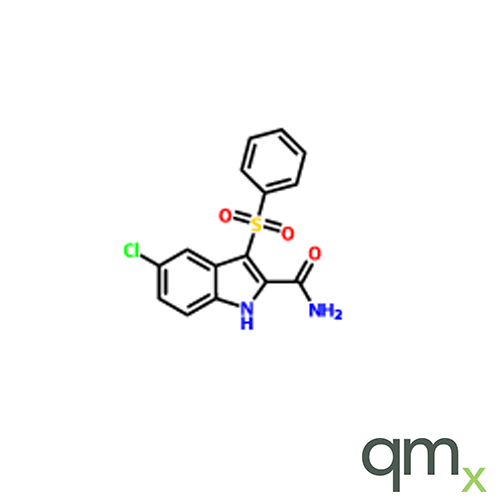 5-Chloro-3-(phenylsulfonyl)indole-2-carboxamide, neat