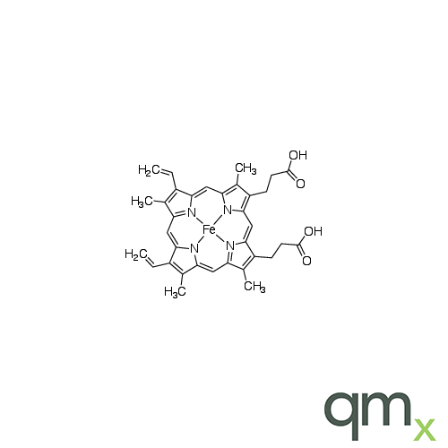 Ferroprotoporphyrin IX, neat