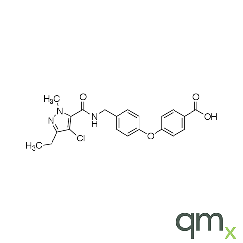 4-[4-[[[(4-Chloro-3-ethyl-1-methyl-1H-pyrazol-5-yl)carbonyl]amino]methyl]phenoxy]benzoic acid, neat