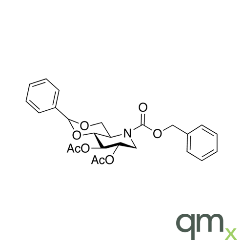 N-Benzyloxycarbonyl-4,6-O-phenylmethylene Deoxynojirimycin Diacetate, neat