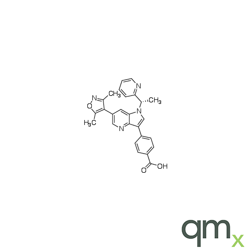 4-[6-(3,5-Dimethyl-4-isoxazolyl)-1-[(1S)-1-(2-pyridinyl)ethyl]-1H-pyrrolo[3,2-b]pyridin-3-yl]benzoic Acid, neat