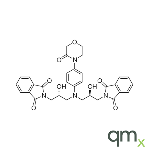 2,?2'-?[[[4-?(3-?Oxo-?4-?morpholinyl)?phenyl]?imino]?bis[(2R)?-?2-?hydroxy-?3,?1-?propanediyl]?]?bis[1H-?isoindole-?1,?3(2H)?-?dione], neat