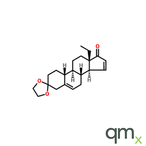 Cyclic 3-(1,2-ethanediyl acetal)13-ethyl-gona-5,15-diene-3,17-dione , neat