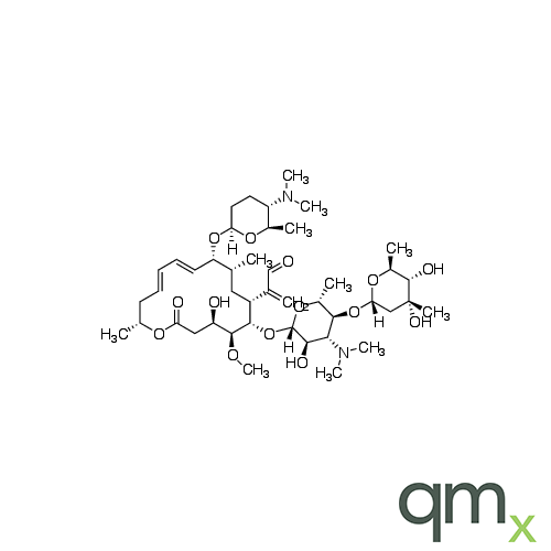 [9(2R,5S,6R)]- 9-O-[5-(Dimethylamino)tetrahydro-6-methyl-2H-pyran-2-yl]-3-O-methyl-17-methylene-leucomycin V, neat