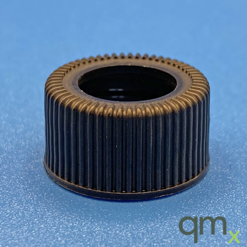 18-400 Black, Polypropylene Open Hole Cap