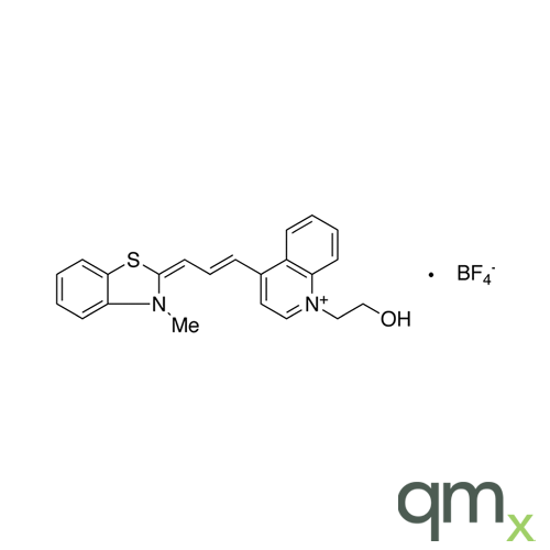 1-(2-Hydroxyethyl)-4-[3-(3-methyl-2(3H)-benzothiazolylidene)-1-propen-1-yl]quinolinium Tetrafluoroborate, neat