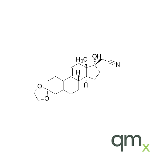 17a-Hydroxy-3,3-[1,2-ethanediylbis(oxy)]-19-norpregna-5(10),9(11)-diene-21-nitrile, neat