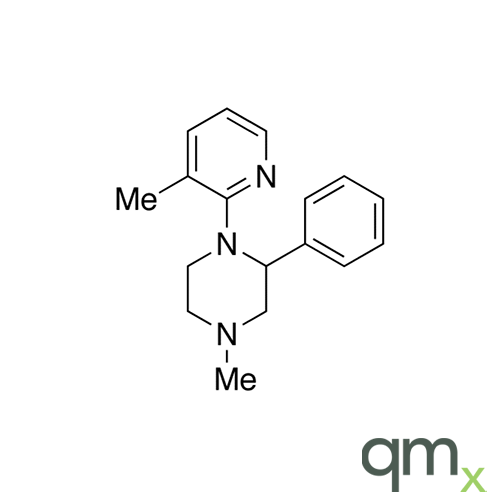 4-Methyl-1-(3-methyl-2-pyridinyl)-2-phenylpiperazine, neat