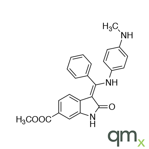 (3Z)?-2,?3-Dihydro-?3-?[[[4-?(methylamino)?phenyl]?amino]?phenylmethylene]?-?2-?oxo-?1H-?Indole-?6-?carboxylic Acid Methyl Ester, neat