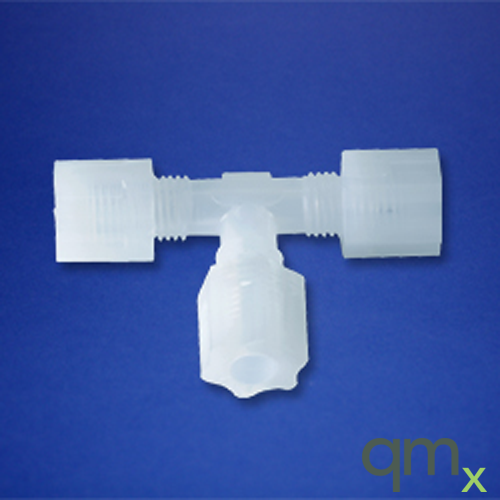 1/4in tube union tee, gripper style