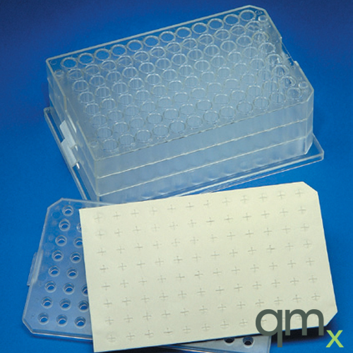 2.0ml MTP System Topas Plate with PTFE/Silicone/PTFE Liner, Cover & Glass 9x50mm Flat Bottom Vials