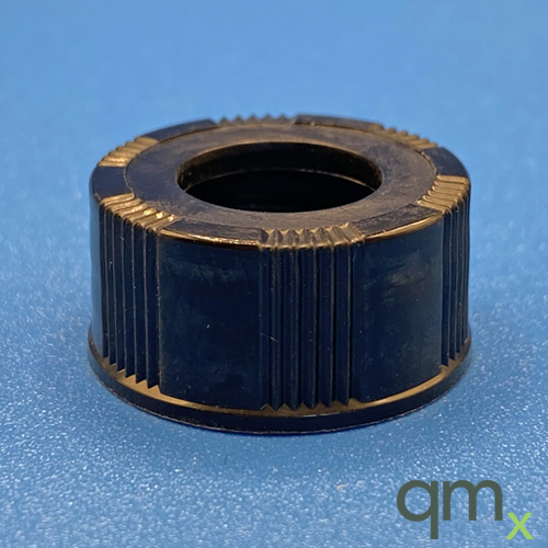 20-400 Black, Polypropylene Open Hole Cap