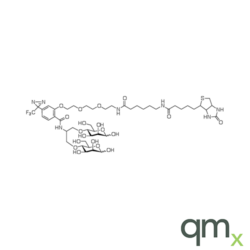 N-[2-[2-[2-[(N-Biotinyl-caproylamino)-ethoxy)ethoxyl]-4-[2-(trifluoromethyl)-3H-diazirin-3-yl]benzoyl]-1,3-bis(mannopyranosyl-4-yloxy)-2-propylamine, neat