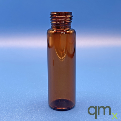 20ml Amber Headspace Vial, Flat Bottom, 23x75mm, 18mm Screw-thread