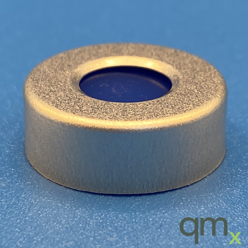 20mm Silver Seal, Clear PTFE/Blue Silicone, Ultra Low Bleed