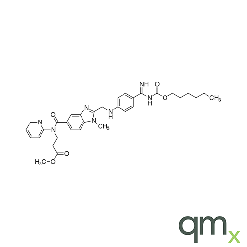 N-[[2-[[[4-[[[(Hexyloxy)carbonyl]amino]iminomethyl]phenyl]amino]methyl]-1-methyl-1H-benzimidazol-5-yl]carbonyl]-N-2-pyridinyl-ÃŸ-Alanine Methyl Ester, neat