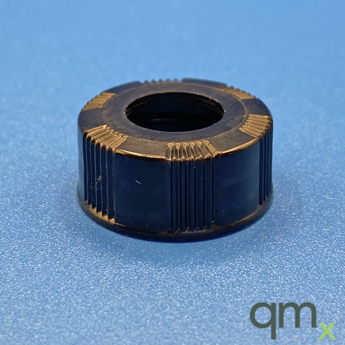 22mm/400 Black Closure w/Hole