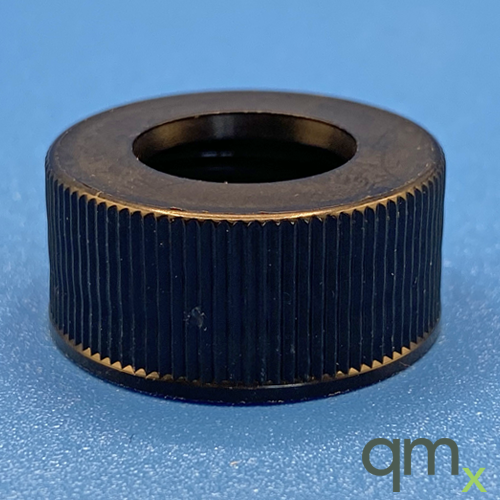 24-400 Black, Polypropylene Open Hole Cap