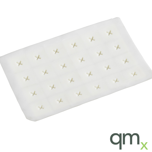 24-well Square Santoprene Sealing Cap, pierceable, to fit 360013 plate