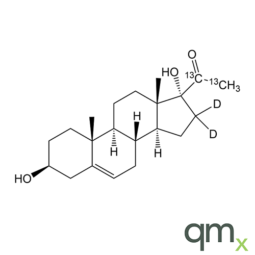 17a-Hydroxypregnenolone-[20,21-13C2,16,16-d2], neat
