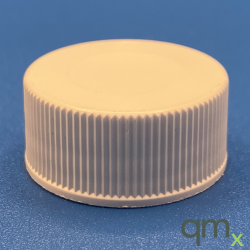 24mm Solid Top, White Polypropylene Unlined