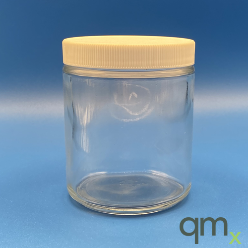 250ml Clear Jar, Solid Cap & PTFE Liner