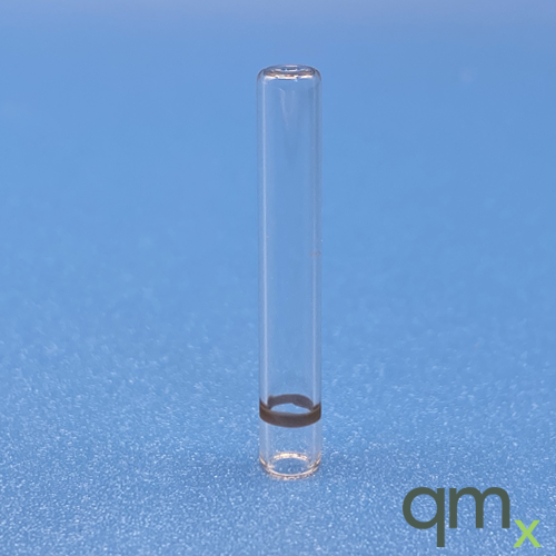 250Âµl Glass Flat Bottom Insert w/ID Ring