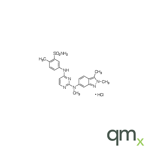 5-((2-((2,3-Dimethyl-2H-indazol-6-yl)(methyl)amino)pyrimidin-4-yl)amino)-2-methylbenzenesulfonamide Hydrochloride, neat