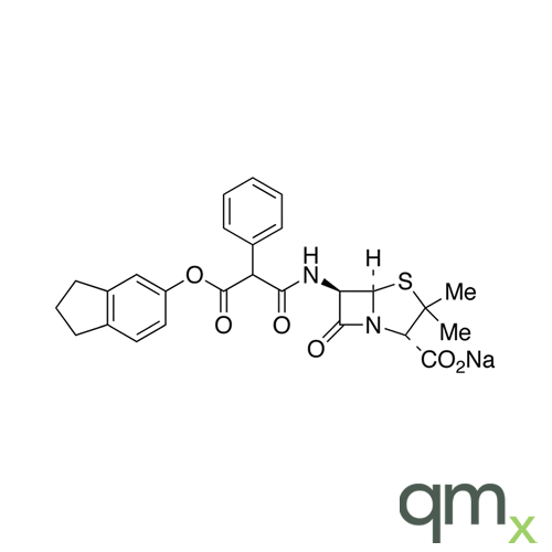 Sodium Indanylcarbinicillin (>90%), neat
