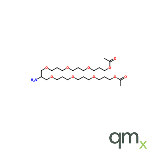 14-Amino-4,8,12,16,20,24-hexaoxaheptacosane-1,27-diyl diacetate, neat