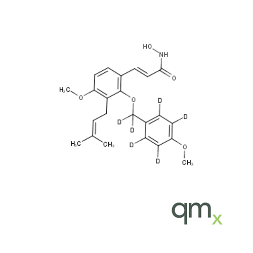 N-Hydroxy (E)-2-(4-methoxybenzoxy-D6)-4-methoxy-3-prenylcinnamamide, neat