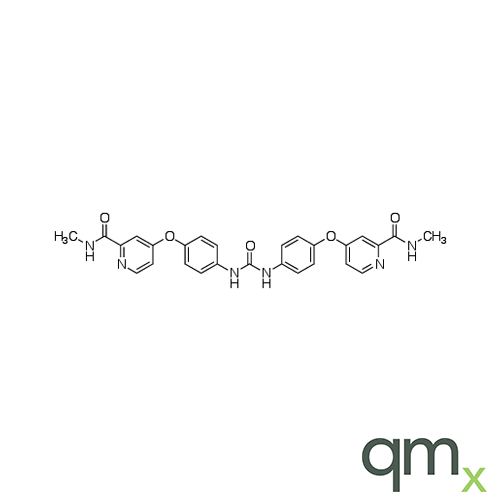 N,N'-Bis[4-[2-(N-methylcarbamoyl)-4-pyridyloxy]phenyl]urea, neat