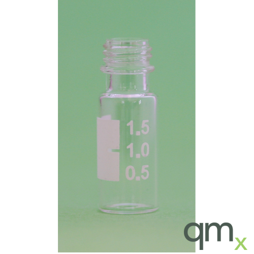 2ml Clear Robotic Screw-thread Vial, Transfer Ring, Graduated Spot, 9mm