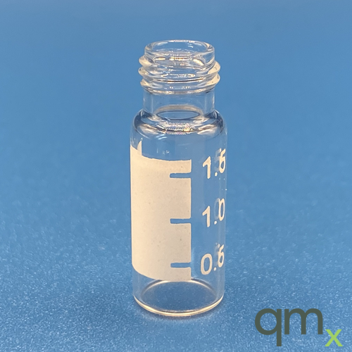 2ml Clear Robotic Screw-thread Vial with Graduated Patch, 9mm