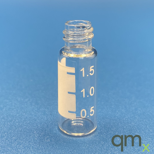 2ml Clear Screw-thread Vial with Graduated Marking Patch, 8mm