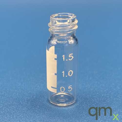 2ml Clear Vial w/White Grad. patch, 10-425 Thread