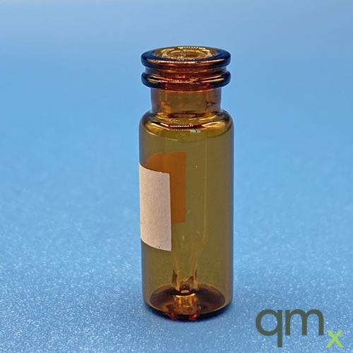 300Âµl Amber Interlockedâ„¢ Snap/Crimp Vial with Marking Patch, 11mm