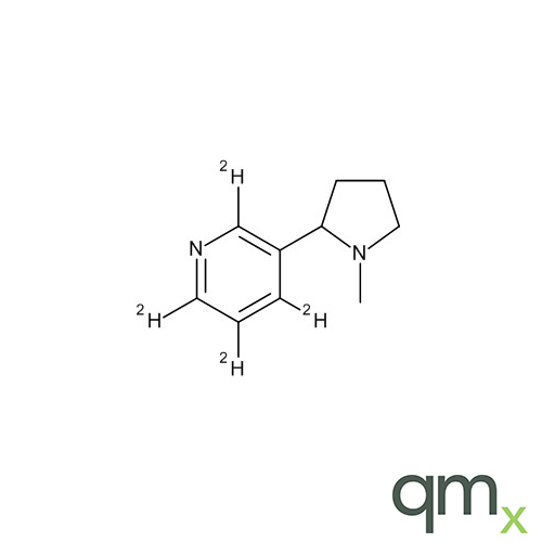 (±)-Nicotine-2,4,5,6 D4 (pyridine D4), 10µg/ml in Acetonitrile - A2S certified