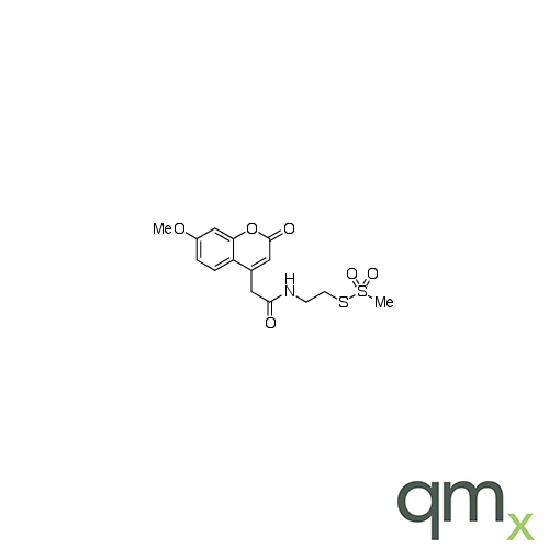 N-[2-Methanethiosulfonylethyl]-7-methoxycoumarin-4-acetamide, neat