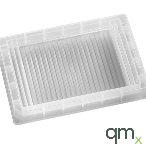 384 well reservoir, low profile , with controls, natural polypropylene