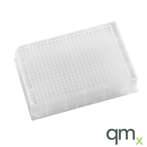 384-well 140µl Polypropylene, Long drip Glass fibre, mean pore size 0.7µm
