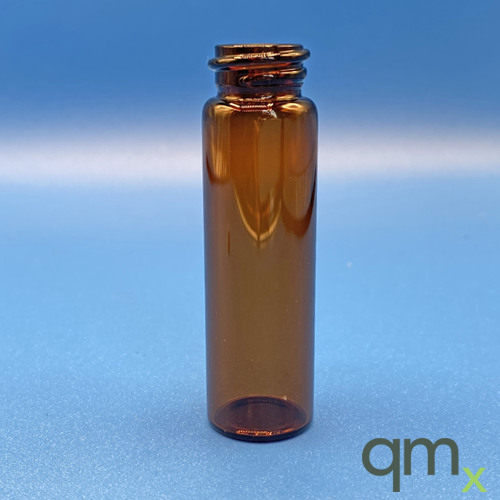 4 Dram, 21x70mm Amber Vial, 18-400mm Thread