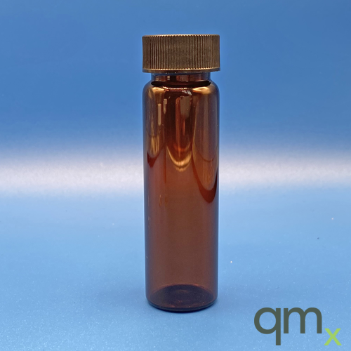 40ml Precleaned Amber Vial, Hole Cap & Top Hat Septa