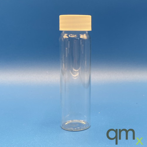 40ml Precleaned Clear Vial, Solid Cap & Liner
