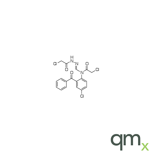 2-[[(2-Benzoyl-4-chlorophenyl)(2-chloroacetyl)amino]methylene]hydrazide-2-chloroacetic acid, neat